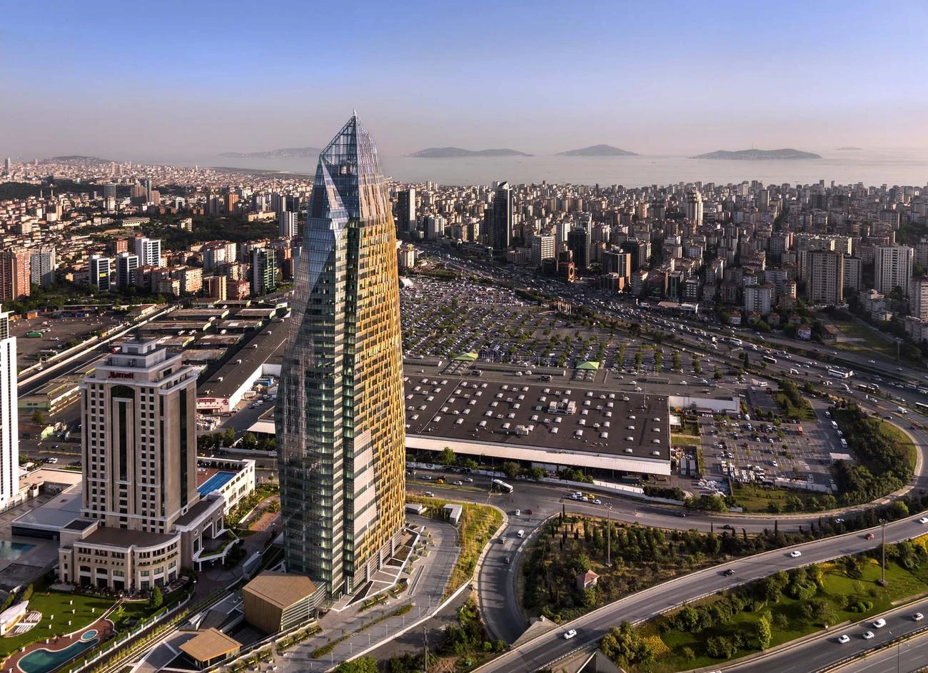 Rönesans Tower, Ataşehir İstanbul — kuşbakışı görünüm